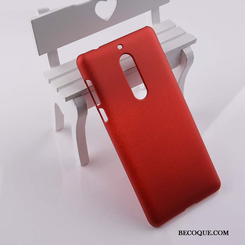 Nokia 5 Coque De Téléphone Protection Rouge Étui Difficile Téléphone Portable