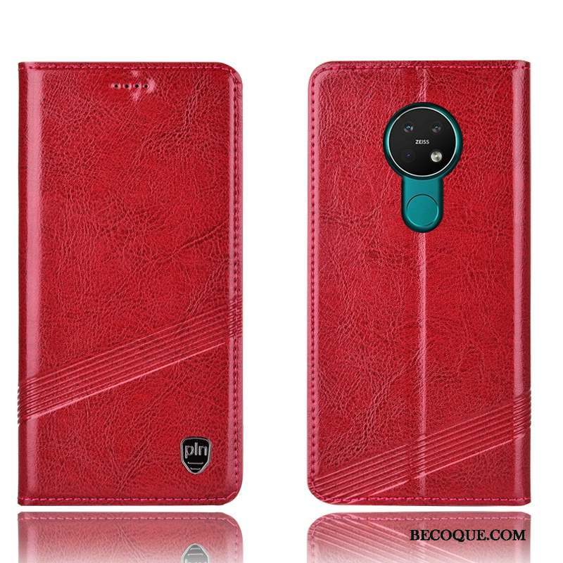 Nokia 6.2 Coque Rouge Tout Compris Protection Étui Housse Étui En Cuir