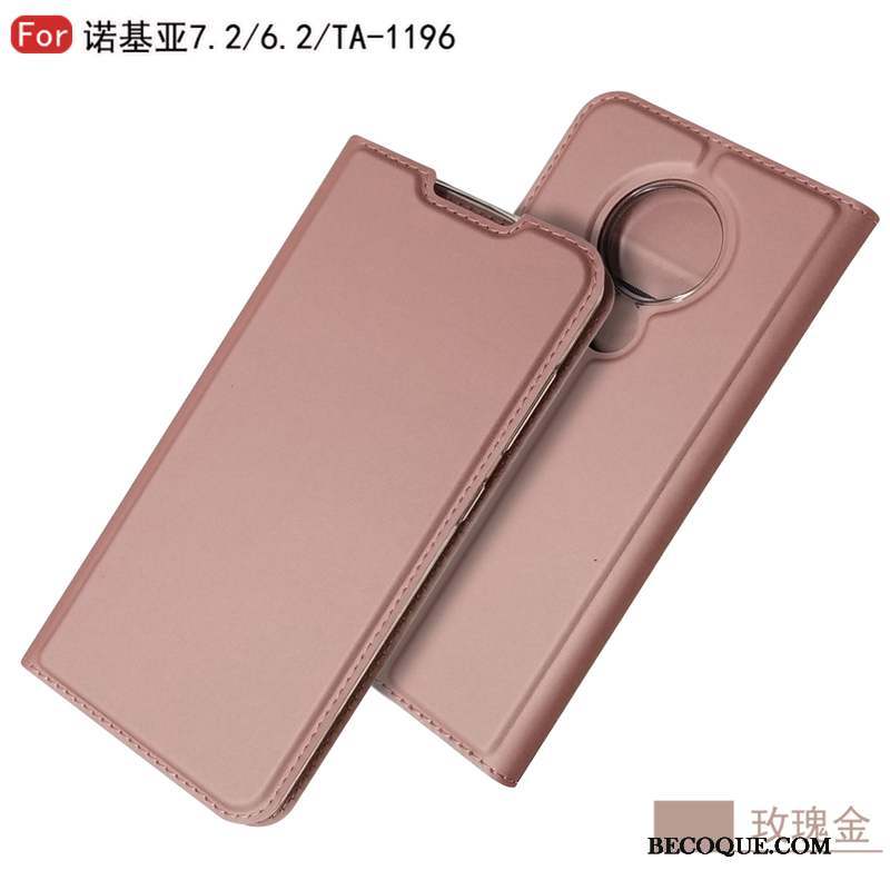 Nokia 6.2 Coque Étui Portefeuille Carte Protection Housse Étui En Cuir