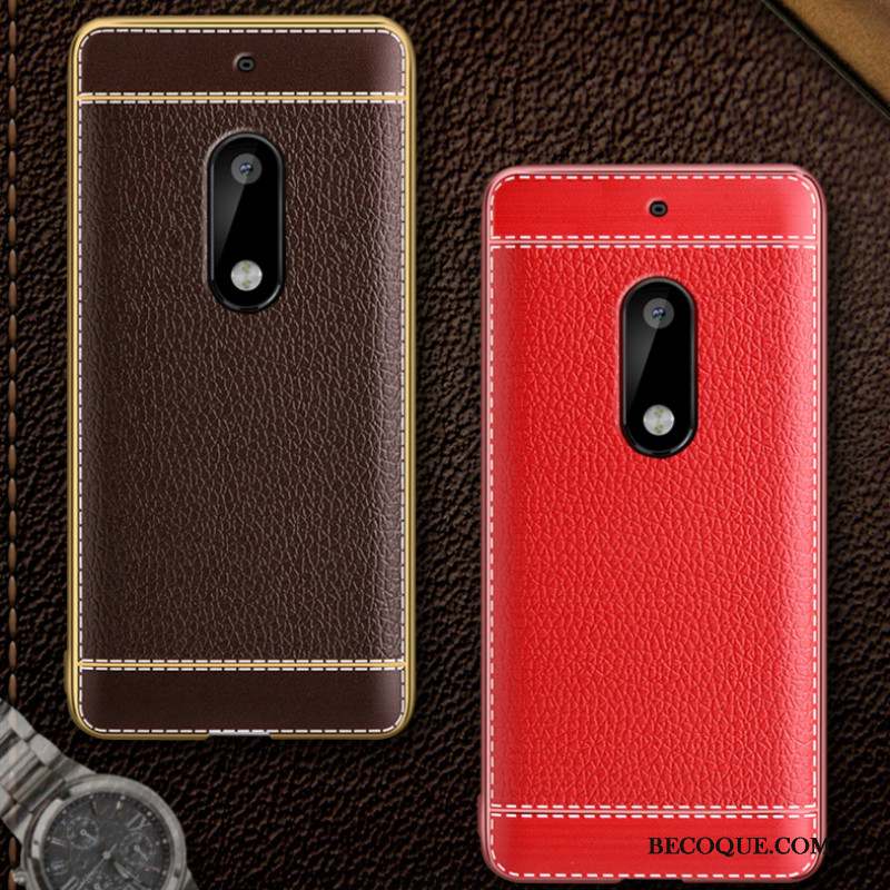 Nokia 6 Silicone Protection Étui Rouge Coque De Téléphone Fluide Doux