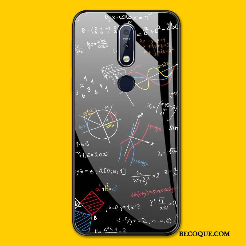 Nokia 7.1 Coque Verre Personnalité Protection Incassable Étui Simple