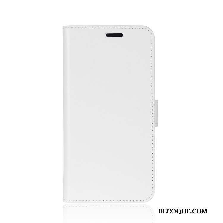 Nokia 7.1 Étui En Cuir Coque De Téléphone Blanc Carte Housse