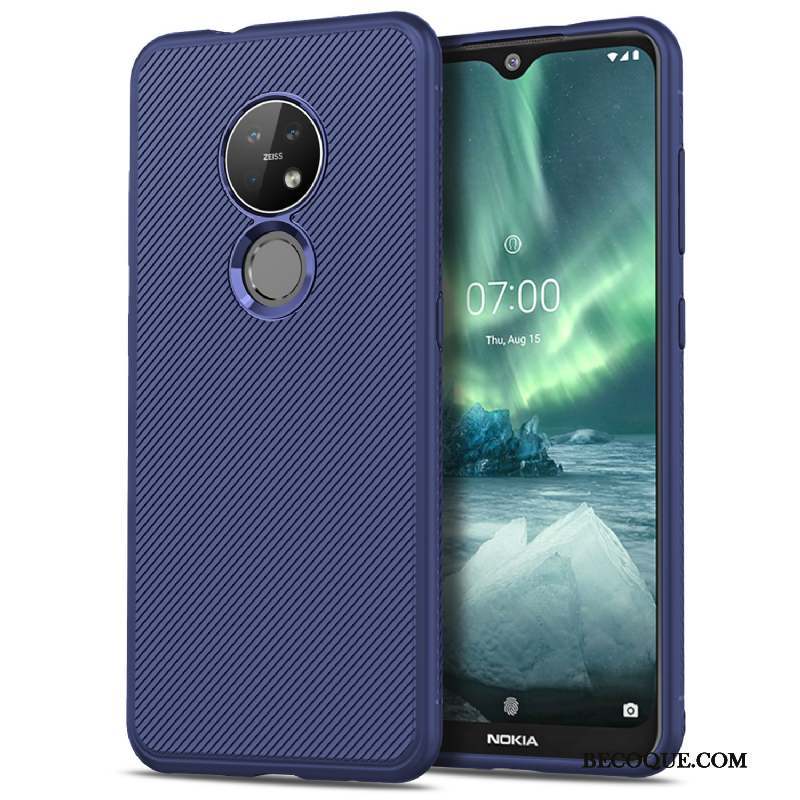 Nokia 7.2 Coque Tout Compris Étui Le Jazz Protection Fluide Doux Bleu