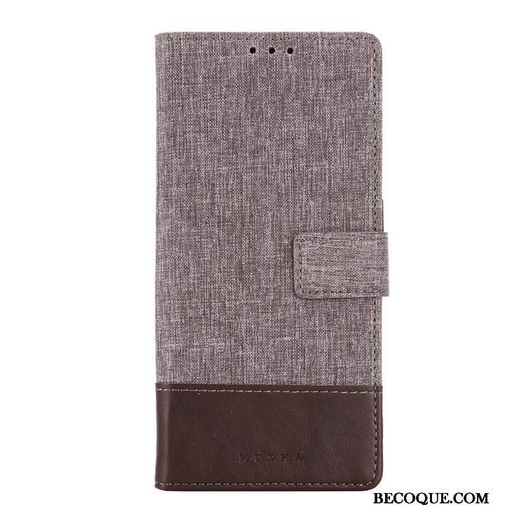 Nokia 7.2 Incassable Pu Étui En Cuir Coque De Téléphone Tissu Clamshell