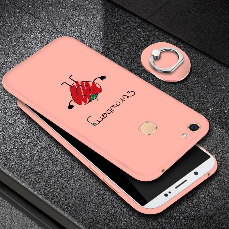 Nokia 7 Coque Rose Fluide Doux Silicone Personnalité Étui Tout Compris