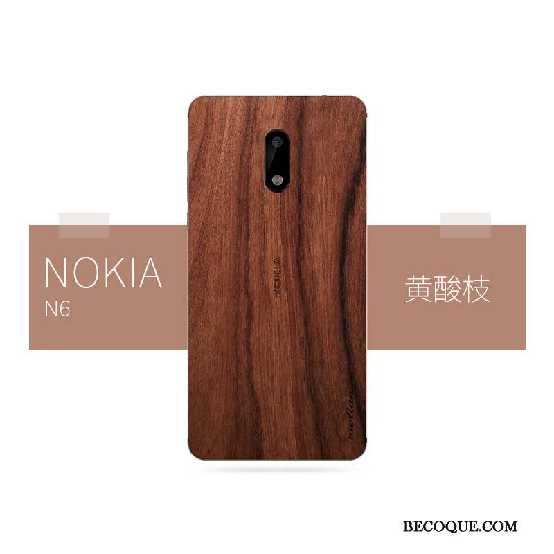 Nokia 7 Personnalité Tendance Coque Téléphone Portable Bois Massif Membrane