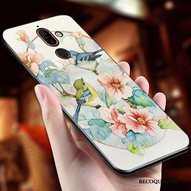 Nokia 7 Plus Style Chinois Incassable Étui Fluide Doux Silicone Coque De Téléphone