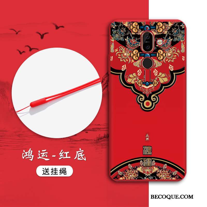 Nokia 7 Plus Tout Compris Tendance Étui Incassable Style Chinois Coque