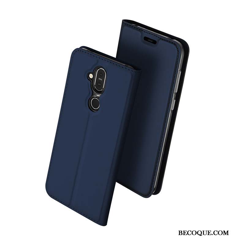 Nokia 8.1 Coque Business Étui En Cuir Téléphone Portable Protection Nouveau Sac