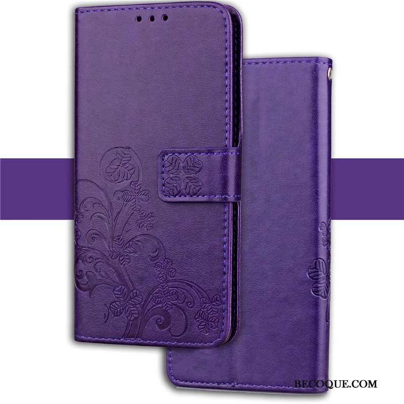 Nokia 9 Pureview Coque Tout Compris Protection Portefeuille Fluide Doux Violet Housse