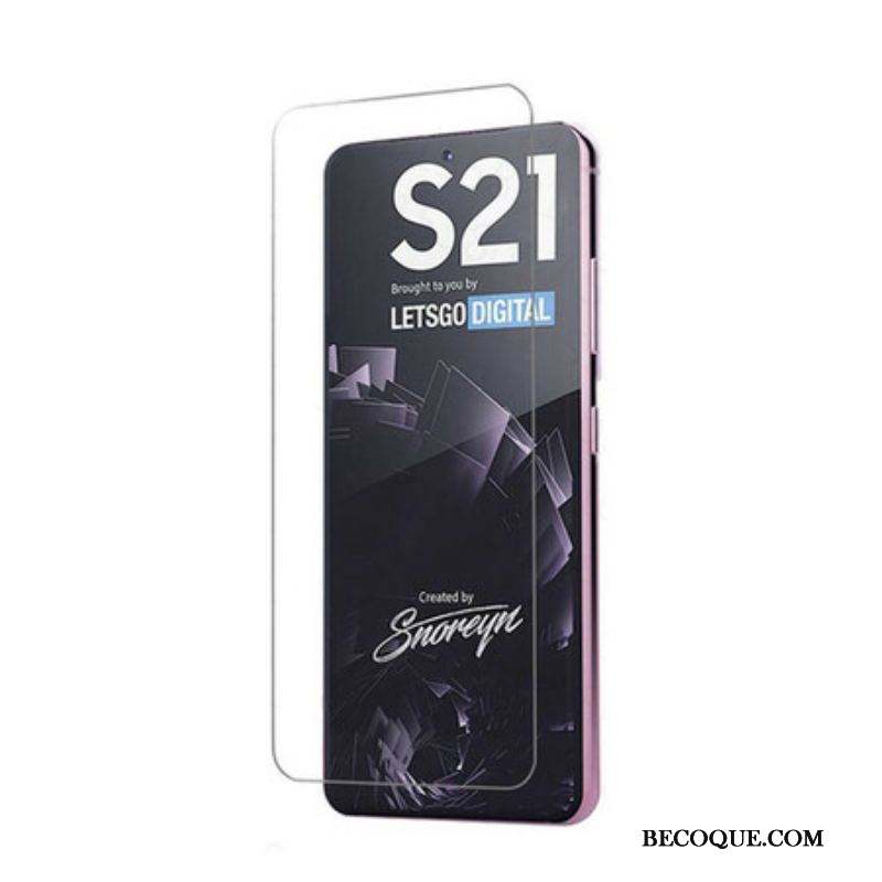 Protection en Verre Trempé pour Écran Samsung Galaxy S21 5G