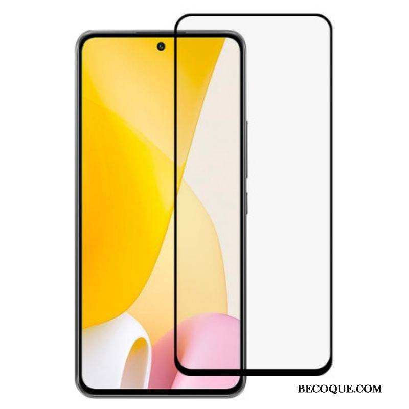 Protection écran verre trempé Xiaomi 12 Lite Contours Noirs