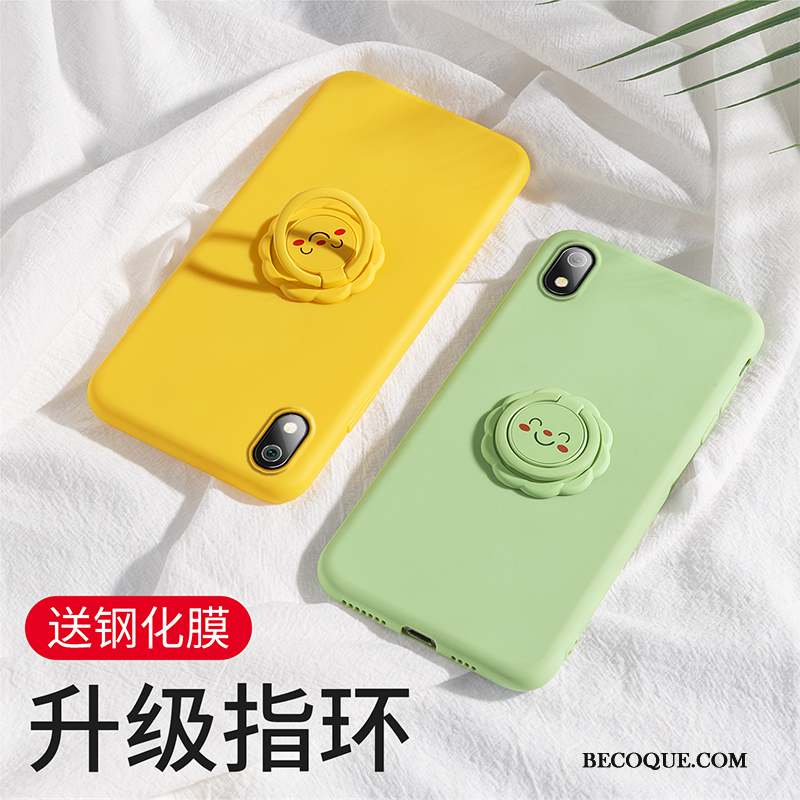 Redmi 7a Anneau Jaune Tendance Coque De Téléphone Frais Fluide Doux