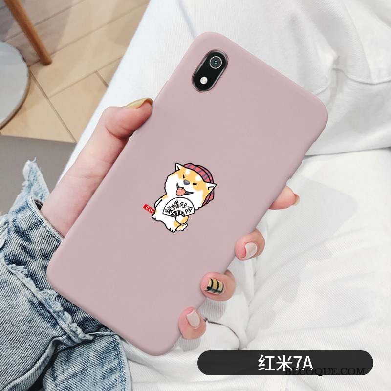 Redmi 7a Coque Dessin Animé Charmant Tendance Amoureux Rouge Petit