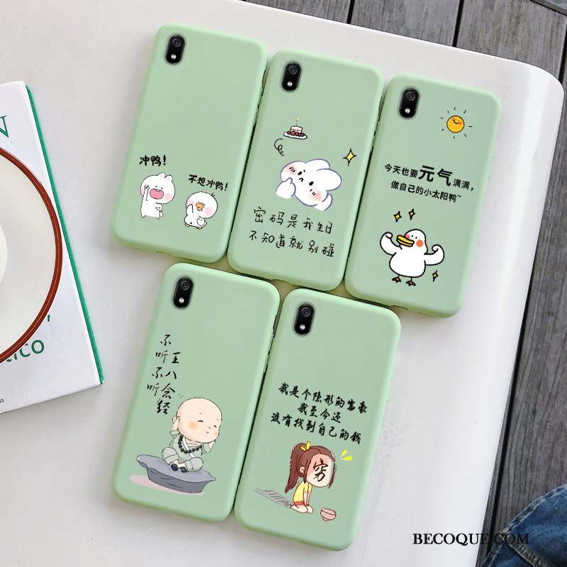 Redmi 7a Coque Étudiant Protection Très Mince Créatif Étui Dessin Animé