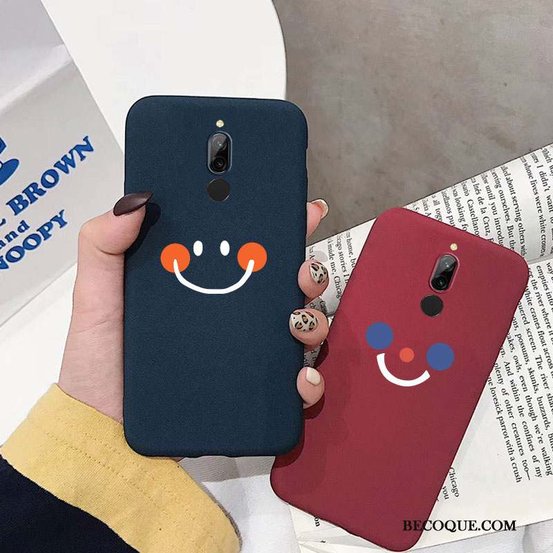 Redmi 8 Coque Vin Rouge Silicone Petit Dessin Animé Étui Tout Compris