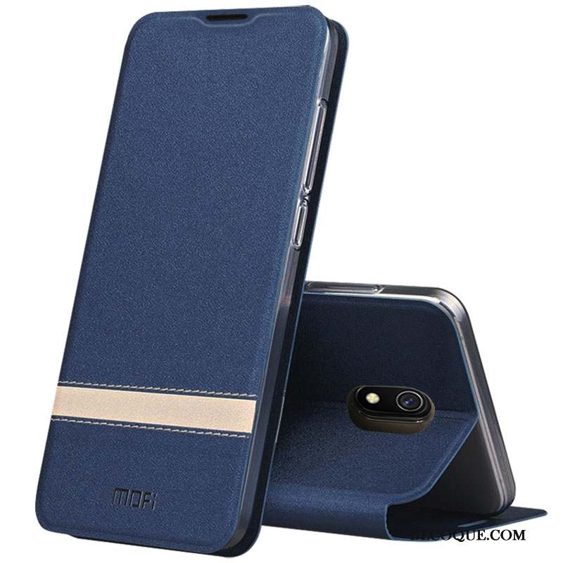 Redmi 8a Coque De Téléphone Rouge Petit Incassable Étui En Cuir Fluide Doux