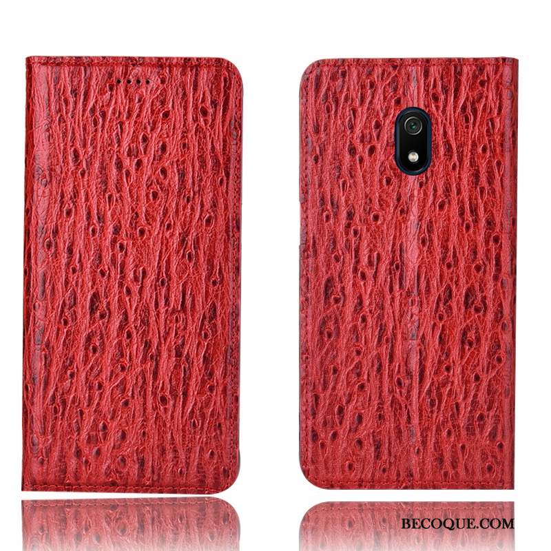 Redmi 8a Coque Housse Modèle Fleurie Protection Incassable Étui Rouge