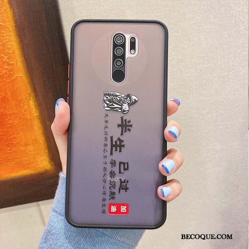 Redmi 9 Coque Créatif Simple Rouge Tout Compris Vent Net Rouge