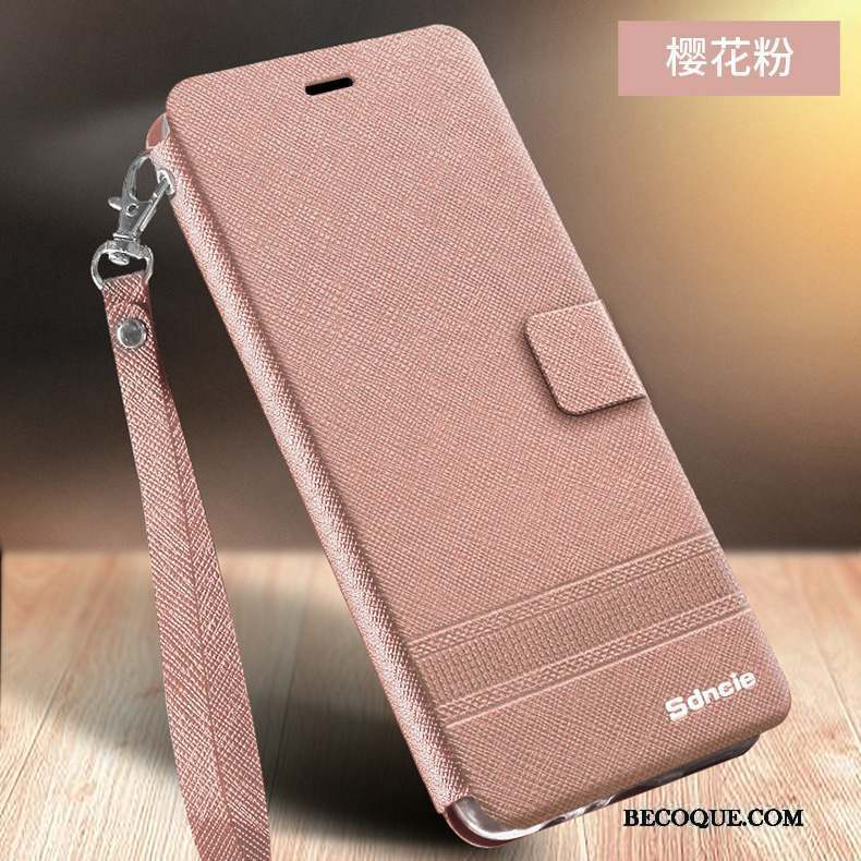 Redmi 9 Incassable Rose Protection Fluide Doux Coque Étui En Cuir