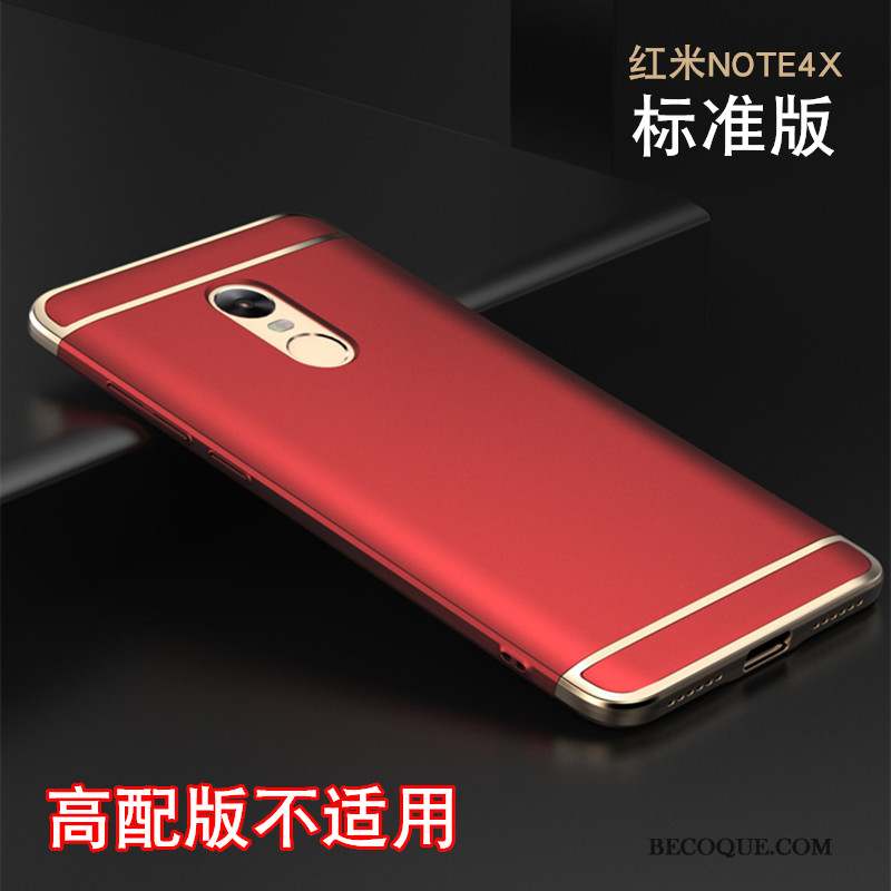Redmi Note 4x Coque Protection Incassable Rouge Difficile Tendance Étui