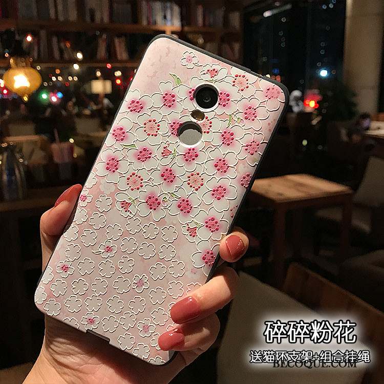 Redmi Note 4x Rose Coque Fluide Doux Haute Support De Téléphone