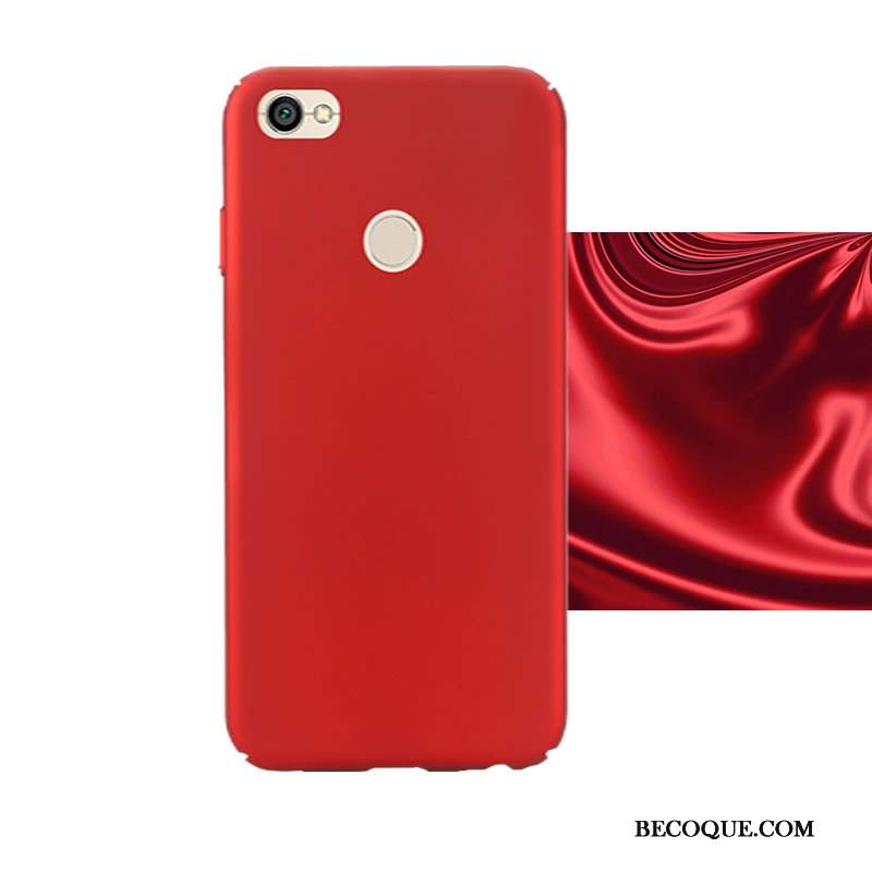 Redmi Note 5a Coque De Téléphone Mince Rouge Couleur Couleur Unie Tout Compris