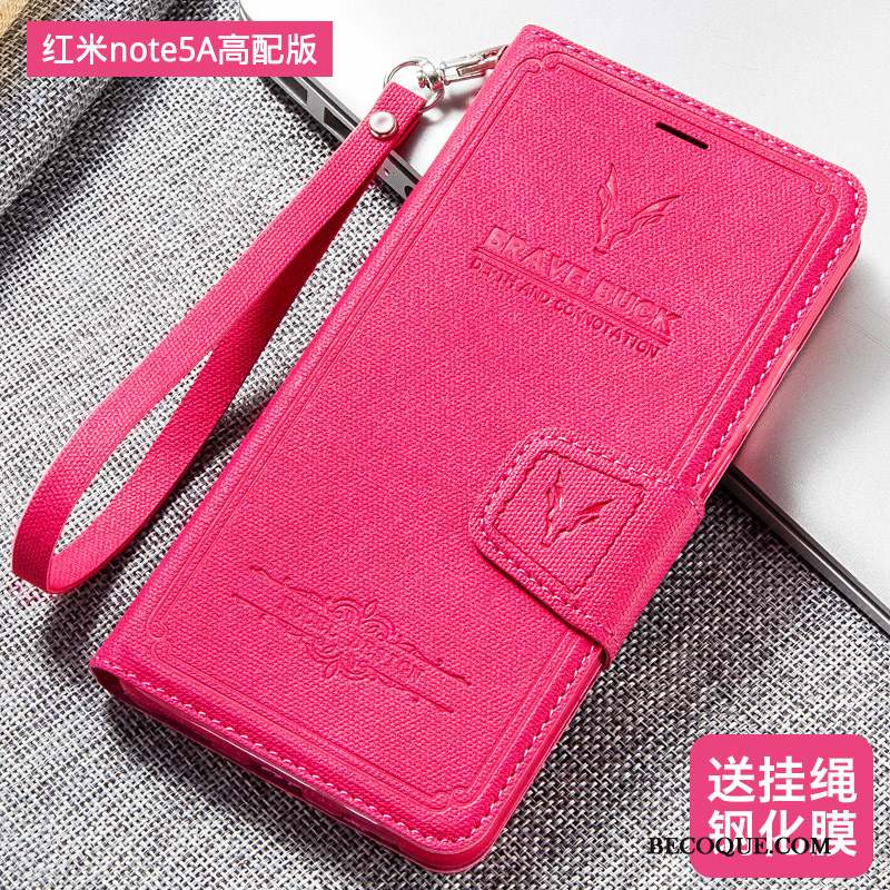 Redmi Note 5a Coque Incassable Protection Housse Tout Compris Petit Rouge