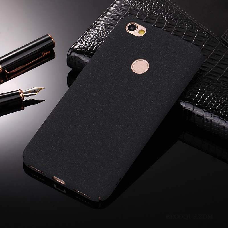 Redmi Note 5a Coque Noir Rouge Délavé En Daim Difficile Protection