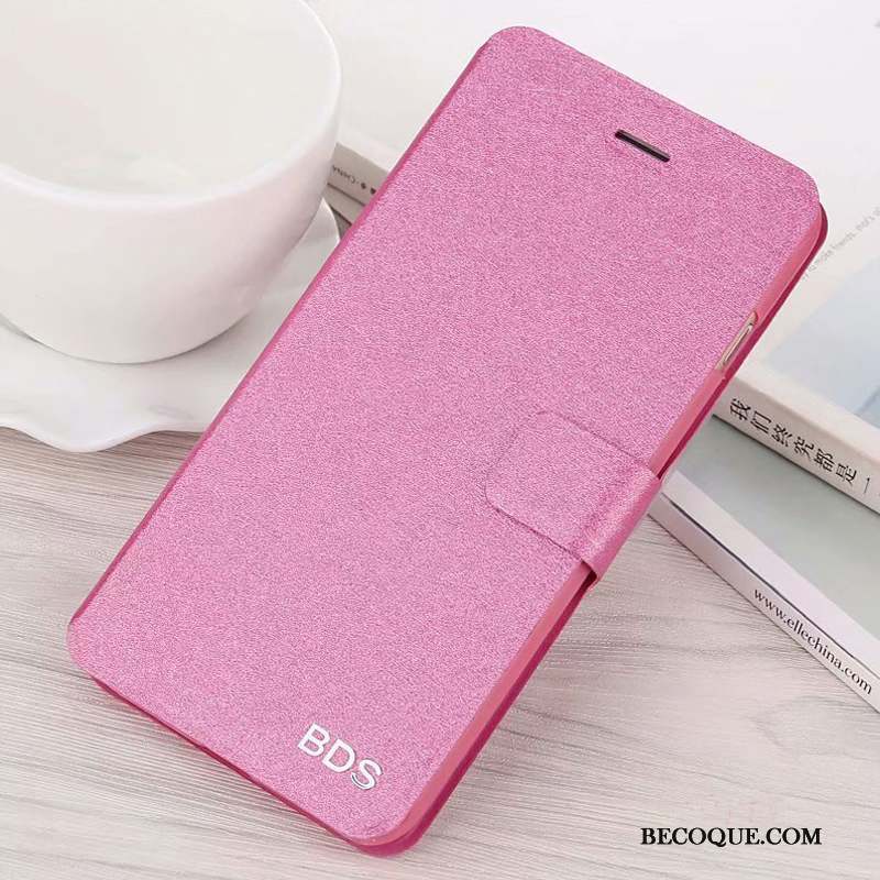 Redmi Note 6 Pro Coque Fluide Doux Incassable Rouge Téléphone Portable Étui En Cuir Rose