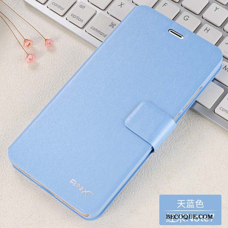 Redmi Note 7 Coque Incassable Bleu Petit Housse Protection