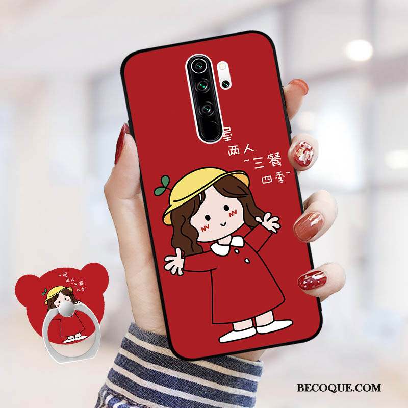 Redmi Note 8 Pro Coque Petit Incassable Créatif Protection Rouge Tout Compris