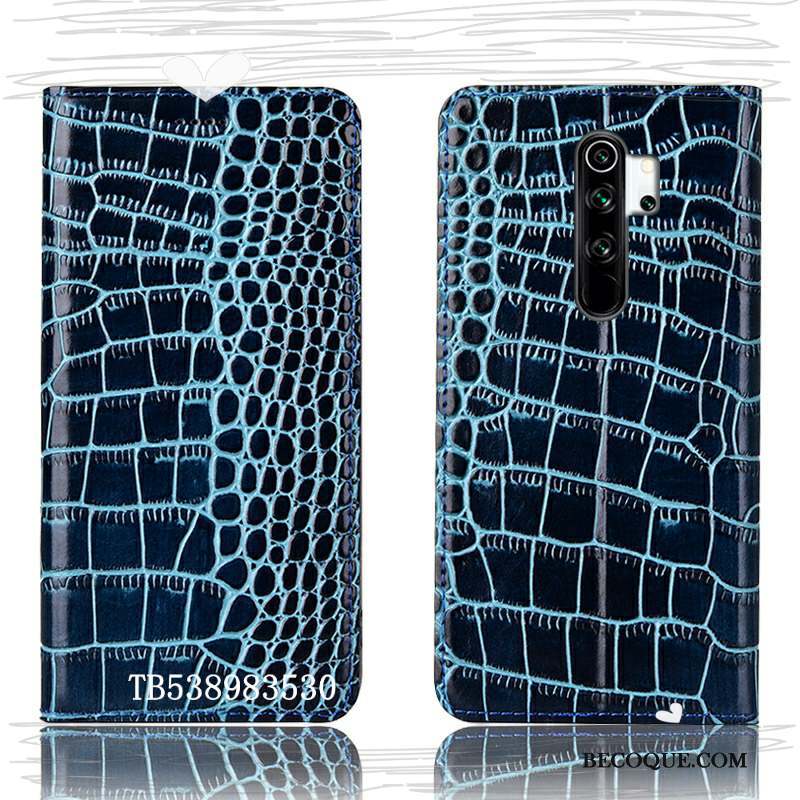 Redmi Note 8 Pro Crocodile Modèle Fleurie Étui Rouge Coque De Téléphone Bleu