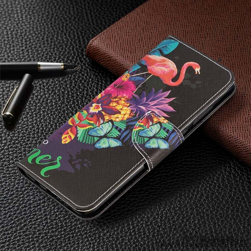 Redmi Note 8 Pro Rouge Housse Petit Coque De Téléphone Étui En Cuir Dessin Animé