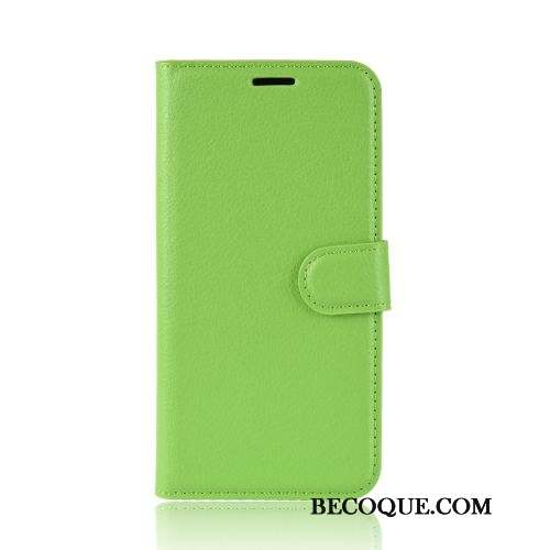 Redmi Note 9 Coque Jours Modèle Fleurie Housse Litchi Incassable Vert