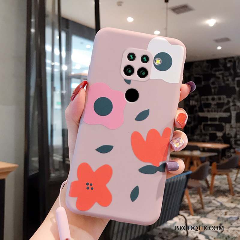 Redmi Note 9 Coque Silicone Net Rouge Marque De Tendance Personnalité Frais Art