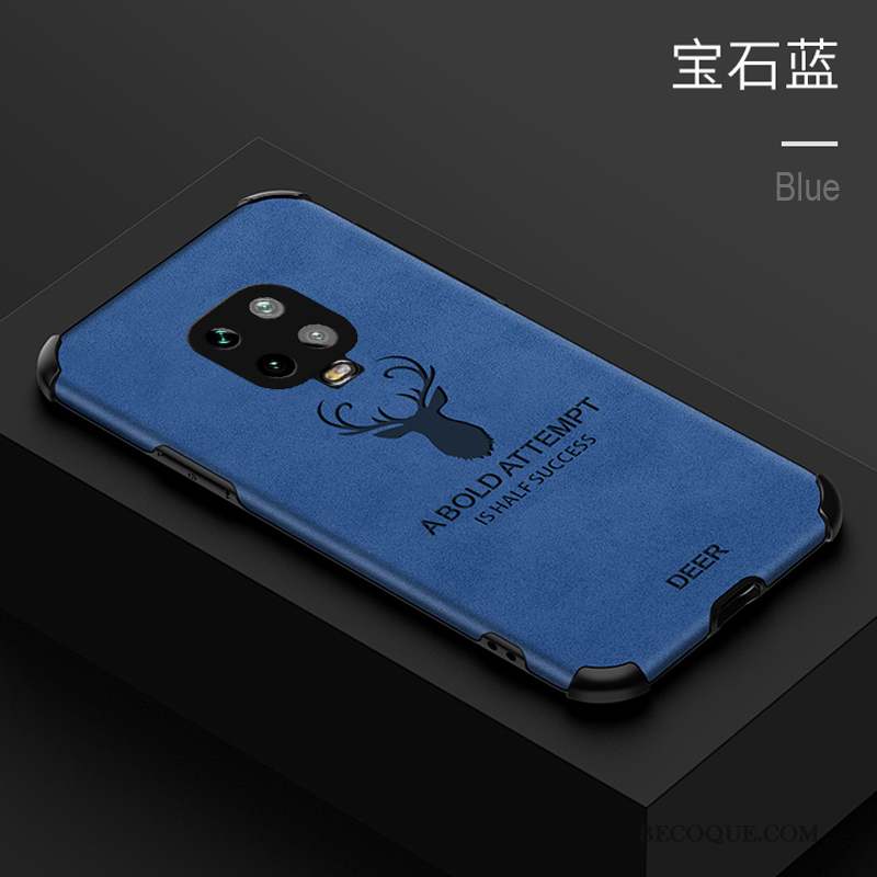 Redmi Note 9 Pro Coque Bleu Tout Compris Net Rouge Incassable Luxe Respirant