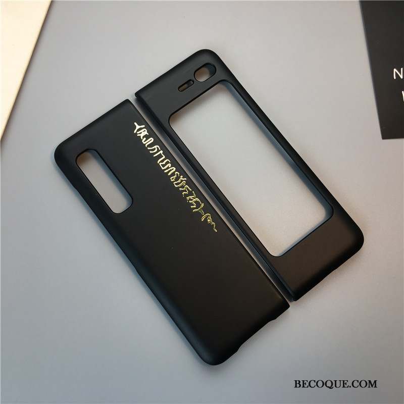 Samsung Fold Coque Plier De Téléphone Protection Dessin Animé Noir