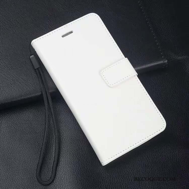 Samsung Galaxy A20e Housse Coque De Téléphone Blanc Business Tendance Étui En Cuir