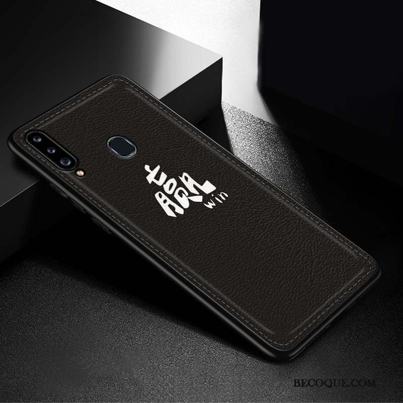 Samsung Galaxy A20s Incassable Tout Compris Noir Mode Simple Coque