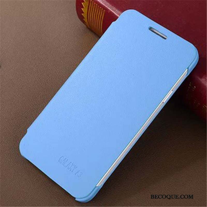 Samsung Galaxy A3 2015 Coque De Téléphone Téléphone Portable Étui En Cuir Bleu Housse Nouveau