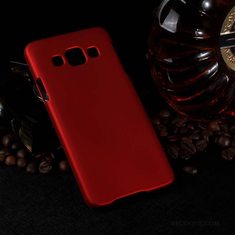 Samsung Galaxy A3 2015 Difficile Étui Protection Coque De Téléphone Rouge