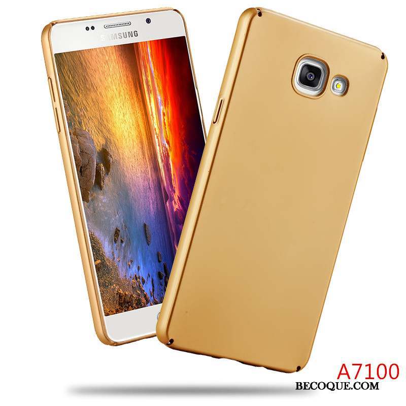 Samsung Galaxy A3 2016 Coque Tout Compris Délavé En Daim Simple Protection Or Business