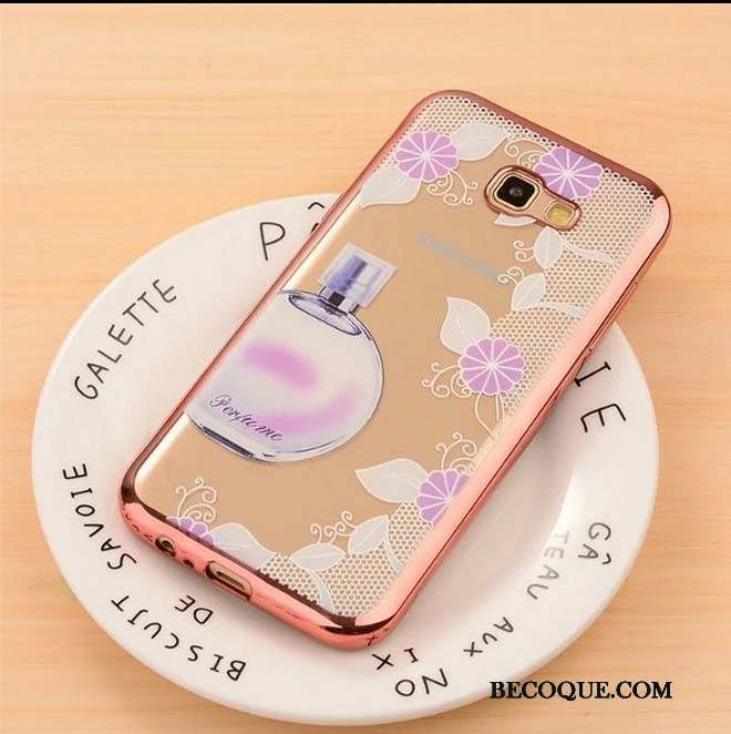 Samsung Galaxy A3 2017 Gaufrage Coque En Silicone Dessin Animé Étui Rose Placage