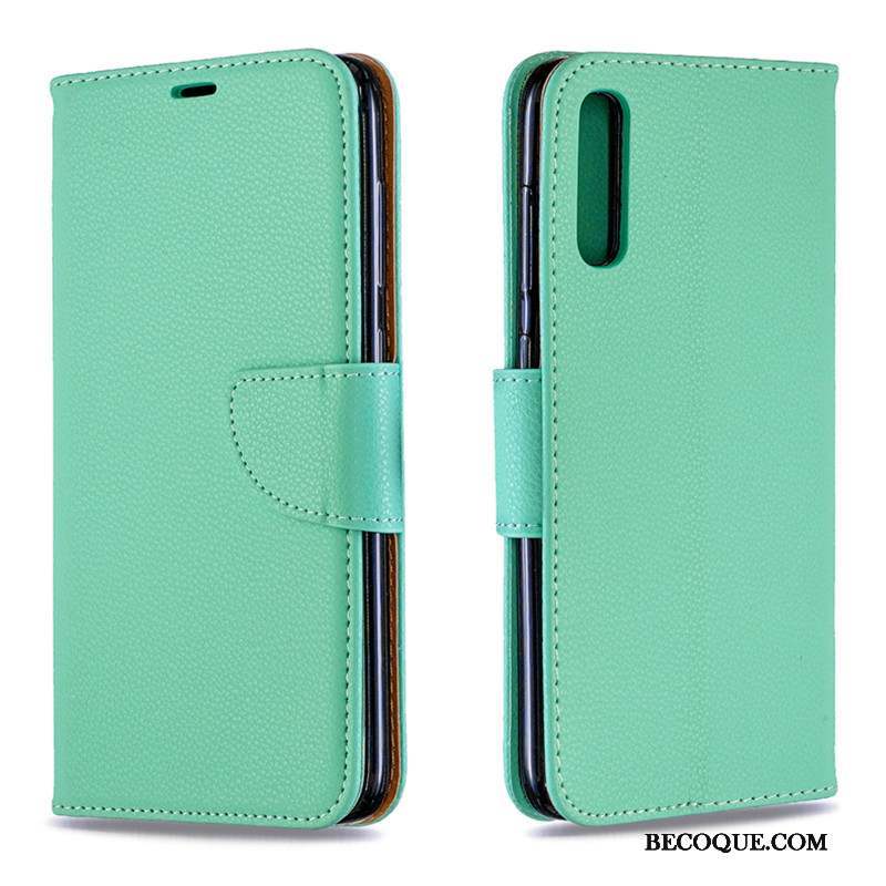 Samsung Galaxy A30s Tout Compris Protection Portefeuille Vert Coque Tendance