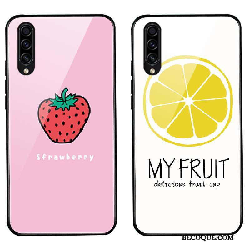 Samsung Galaxy A30s Étui Verre Dessin Animé Charmant Coque De Téléphone Simple