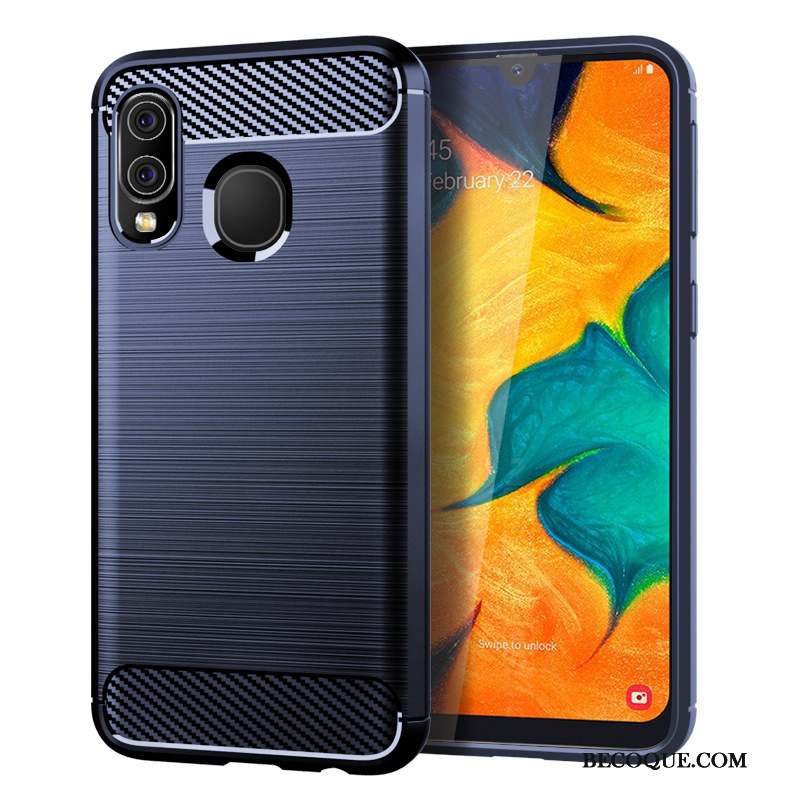 Samsung Galaxy A40 Silicone Fibre Coque Modèle Fleurie Soie Étui