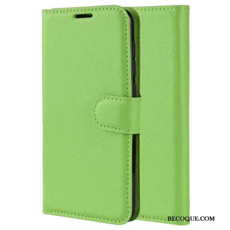 Samsung Galaxy A40 Vert Étui En Cuir Litchi Modèle Fleurie Téléphone Portable Coque De Téléphone