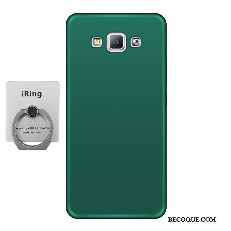 Samsung Galaxy A5 2015 Coque Vert Tout Compris Délavé En Daim Étui Silicone Protection