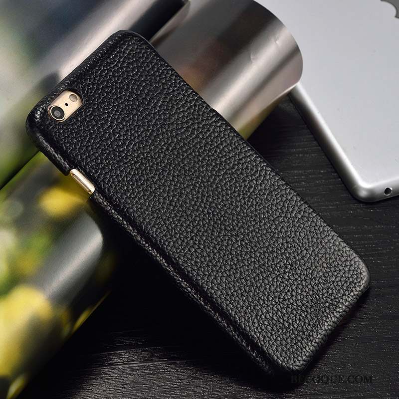 Samsung Galaxy A5 2016 Coque De Téléphone Cuir Véritable Protection Simple Noir Étui